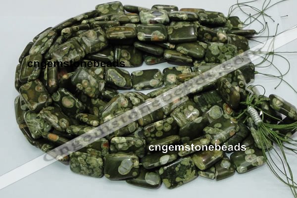 CRH27 15.5 inches 18*24mm rectangle rhyolite beads wholesale