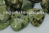 CRH33 15.5 inches 20*20mm triangle rhyolite beads wholesale