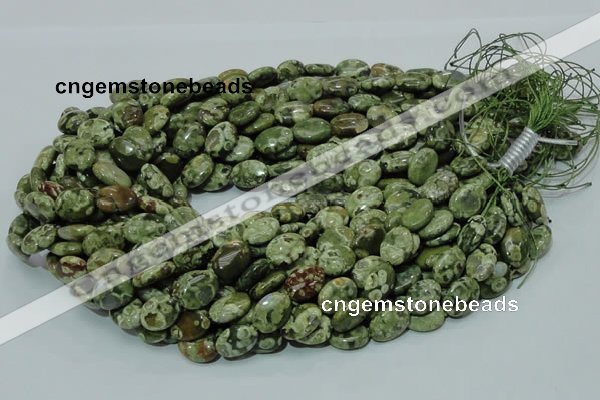 CRH43 15.5 inches 10*14mm oval rhyolite beads wholesale