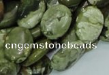 CRH45 15.5 inches 14*18mm oval rhyolite beads wholesale