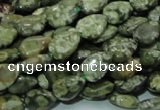 CRH47 15.5 inches 8*12mm flat teardrop rhyolite beads wholesale