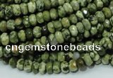 CRH51 15.5 inches 4*6mm faceted rondelle rhyolite beads wholesale