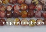 CRH519 15.5 inches 6mm faceted round rhyolite gemstone beads