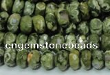 CRH53 15.5 inches 6*10mm faceted rondelle rhyolite beads wholesale