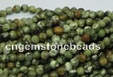 CRH54 15.5 inches 4mm faceted round rhyolite beads wholesale