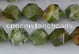 CRH543 15.5 inches 10mm faceted nuggets rhyolite beads wholesale