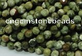 CRH55 15.5 inches 6mm faceted round rhyolite beads wholesale