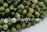 CRH56 15.5 inches 8mm faceted round rhyolite beads wholesale