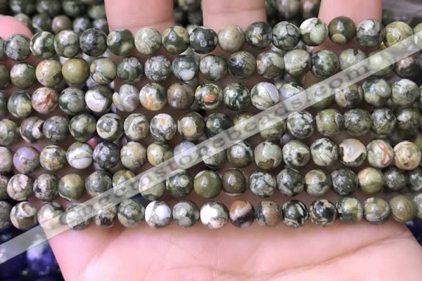 CRH561 15.5 inches 6mm round rhyolite beads wholesale