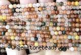 CRH620 15 inches 4mm round red rabbit hair quartz beads wholesale