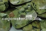 CRH82 15.5 inches 22*30mm faceted rectangle rhyolite beads wholesale