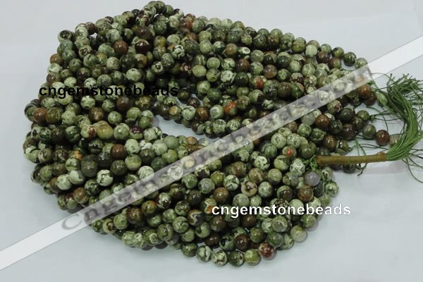 CRH99 15.5 inches 8mm round rhyolite beads wholesale