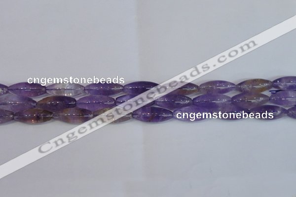 CRI100 15.5 inches 12*30mm rice natural ametrine gemstone beads