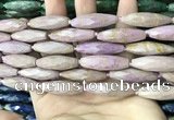 CRI145 15.5 inches 10*30mm faceted rice phosphosiderite beads