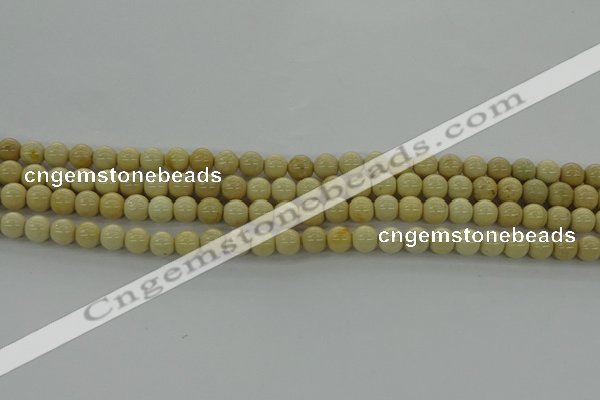 CRI200 15.5 inches 4mm round riverstone beads wholesale