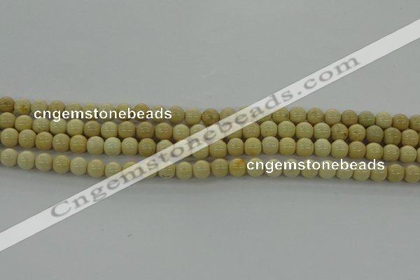 CRI201 15.5 inches 6mm round riverstone beads wholesale