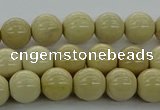 CRI202 15.5 inches 8mm round riverstone beads wholesale