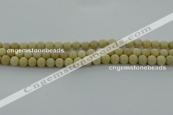 CRI202 15.5 inches 8mm round riverstone beads wholesale