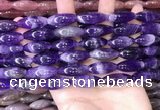 CRI302 15.5 inches 10*25mm rice dogtooth amethyst beads wholesale