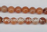 CRJ201 15.5 inches 8mm round natural red jade gemstone beads