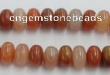 CRJ204 15 inches 7*12mm rondelle natural red jade beads