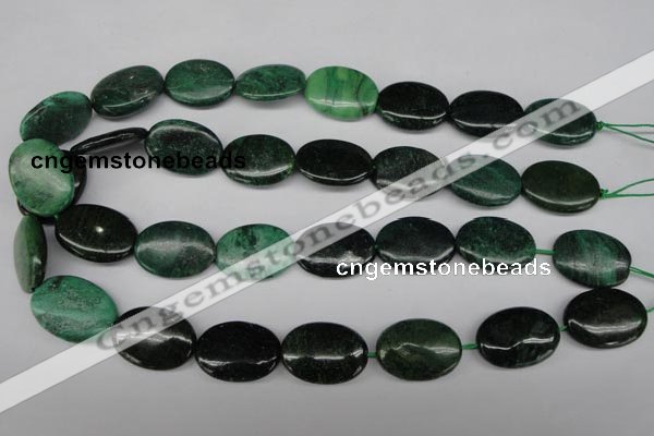 CRJ316 15.5 inches 18*25mm oval African prase jasper beads wholesale