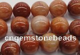 CRJ501 15.5 inches 6mm round red jade gemstone beads