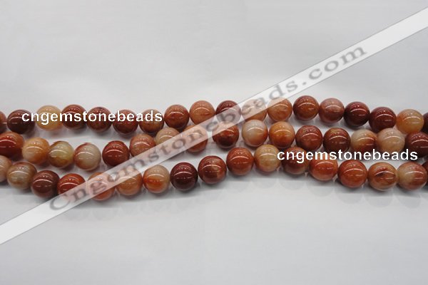 CRJ501 15.5 inches 6mm round red jade gemstone beads