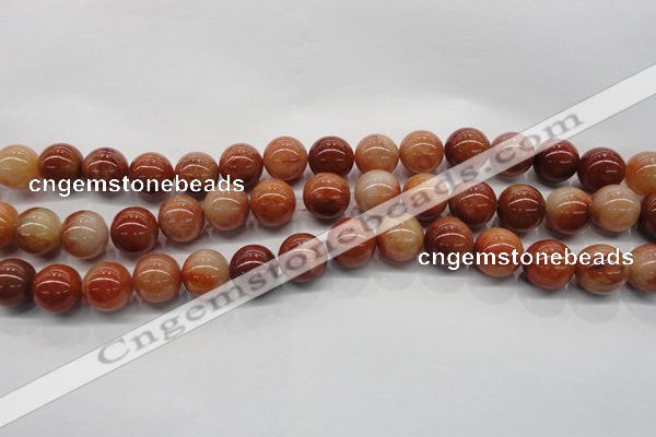 CRJ502 15.5 inches 8mm round red jade gemstone beads