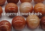 CRJ503 15.5 inches 10mm round red jade gemstone beads