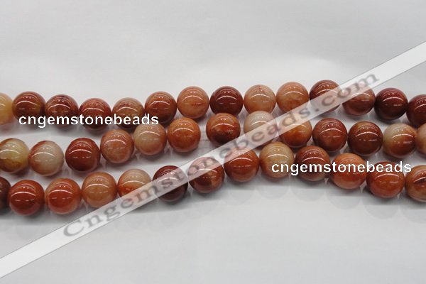 CRJ503 15.5 inches 10mm round red jade gemstone beads