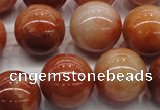 CRJ504 15.5 inches 12mm round red jade gemstone beads