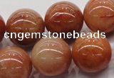 CRJ506 15.5 inches 16mm round red jade gemstone beads