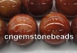 CRJ507 15.5 inches 18mm round red jade gemstone beads