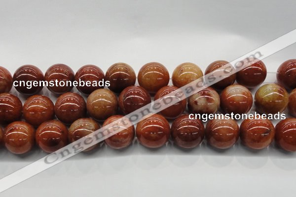 CRJ508 15.5 inches 20mm round red jade gemstone beads