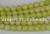 CRO02 15.5 inches 6mm round lemon jade gemstone beads wholesale