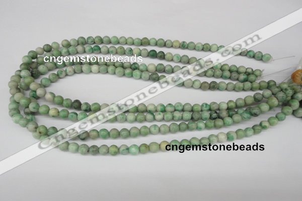 CRO03 15.5 inches 6mm round Qinghai jade gemstone beads wholesale