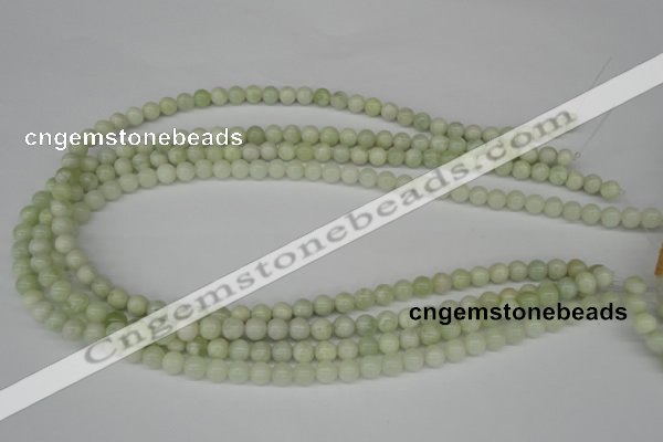 CRO04 15.5 inches 6mm round butter jade gemstone beads wholesale