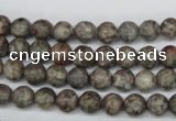 CRO07 15.5 inches 6mm round Chinese leopard skin jasper beads