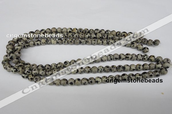 CRO101 15.5 inches 8mm round dalmatian jasper beads wholesale