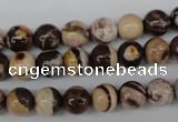 CRO102 15.5 inches 8mm round zebra jasper beads wholesale