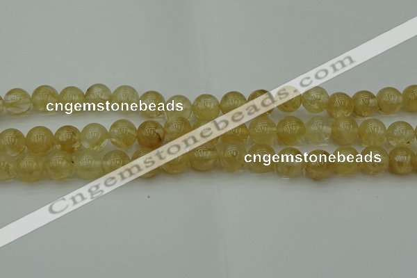 CRO1023 15.5 inches 10mm round yellow watermelon quartz beads