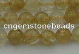 CRO1031 15.5 inches 6mm faceted round yellow watermelon quartz beads