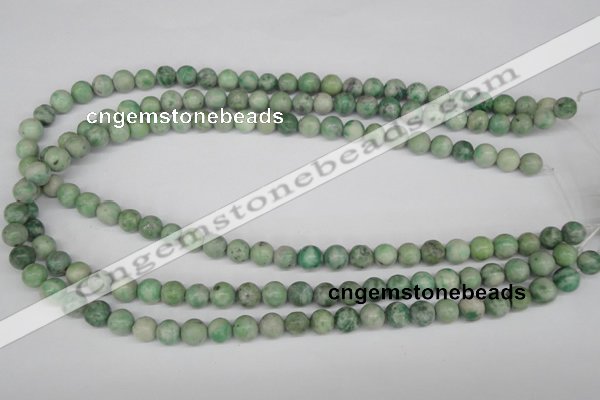 CRO109 15.5 inches 8mm round Qinghai jade beads wholesale