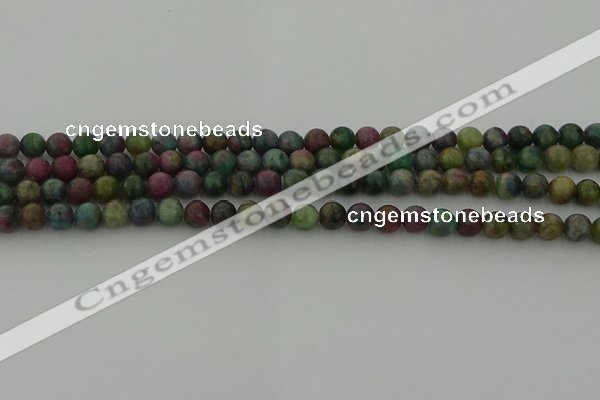 CRO1110 15.5 inches 4mm round ruby apatrite beads wholesale