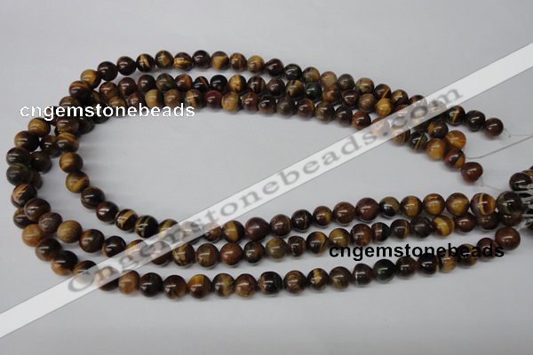 CRO115 15.5 inches 8mm round yellow tiger eye beads wholesale