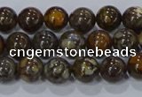 CRO1171 15.5 inches 6mm round fire lace opal gemstone beads