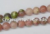 CRO123 15.5 inches 8mm round rhodochrosite gemstone beads wholesale