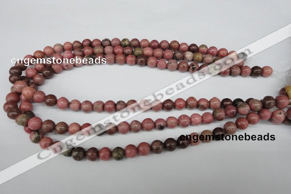 CRO127 15.5 inches 8mm round rhodochrosite beads wholesale