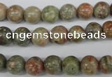 CRO138 15.5 inches 8mm round Chinese unakite beads wholesale